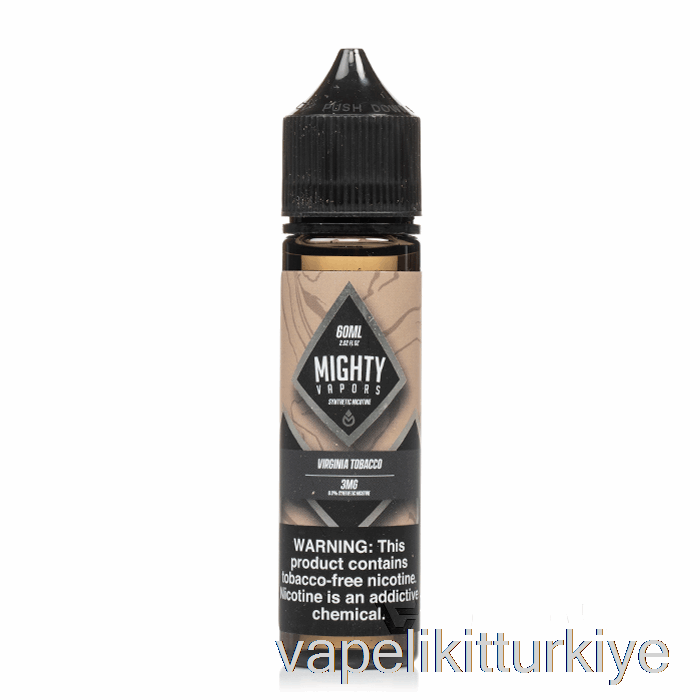 Vape Elektronik Sigara Virginia Tütünü - Güçlü Buharlar - 60ml 3mg